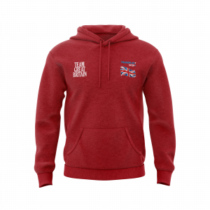 TEAM GB - COTTON HOODIE - RED