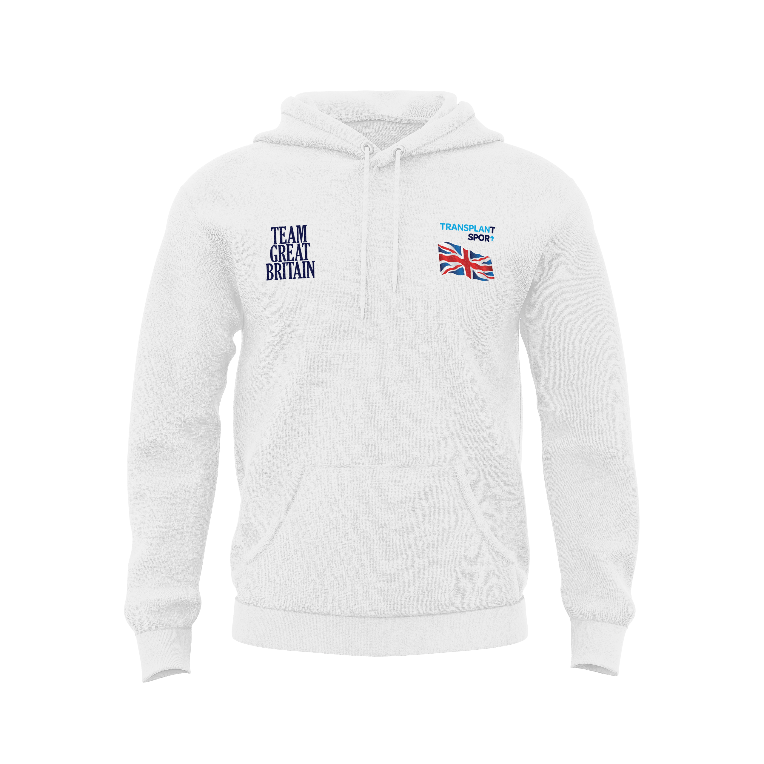 TEAM GB – COTTON HOODIE – WHITE