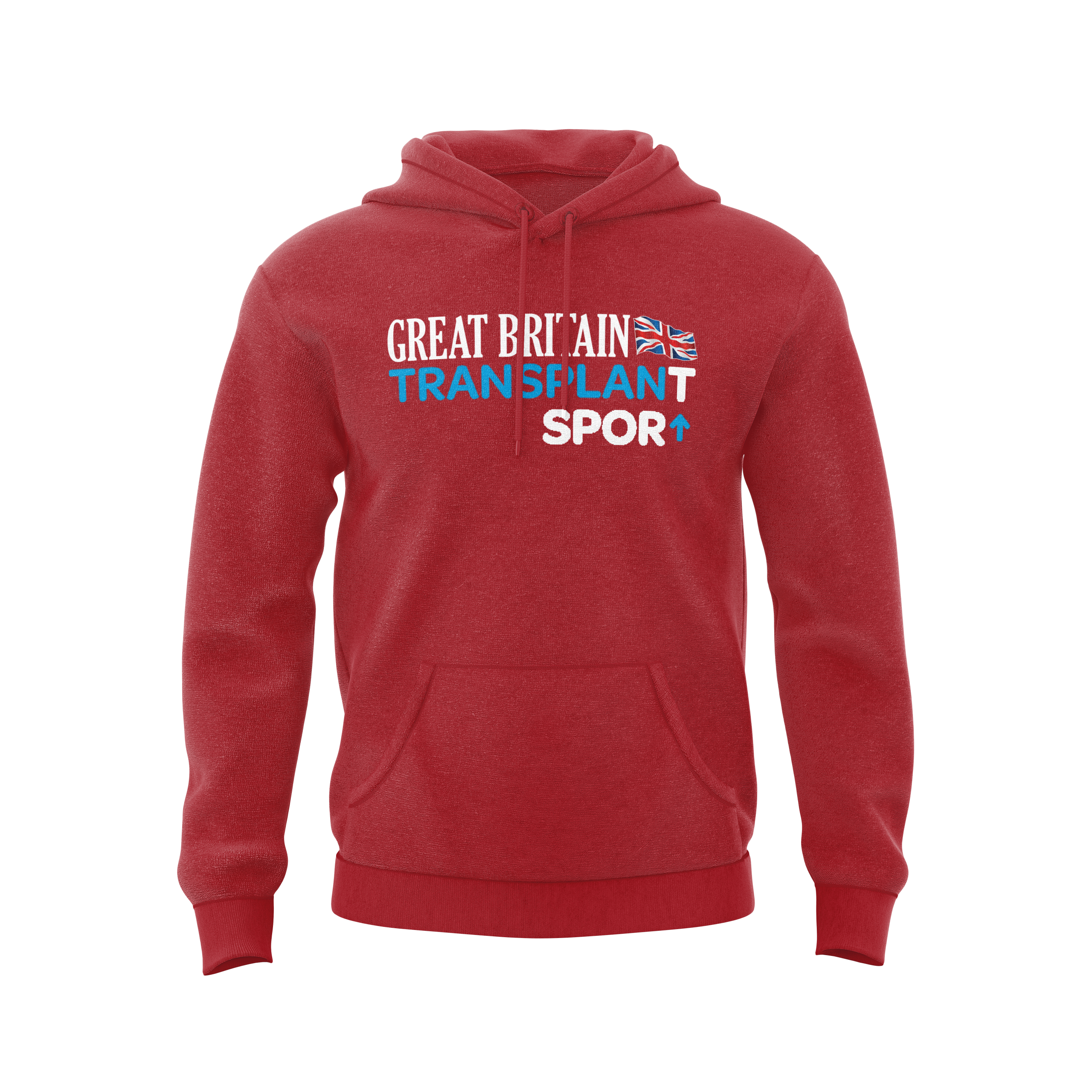 GREAT BRITAIN – COTTON HOODIE – RED