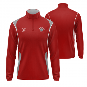 Bat Cave - 1/4 Zip Midlayer - Red