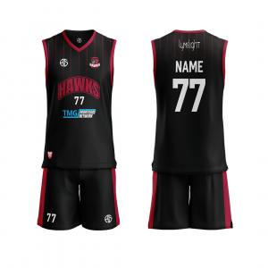 ROTHERHAM HAWKS - PLAYING KIT - ADULTS - BLACK