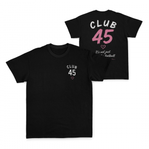 CLUB45 - BLACK COTTON TEE - DESIGN 5