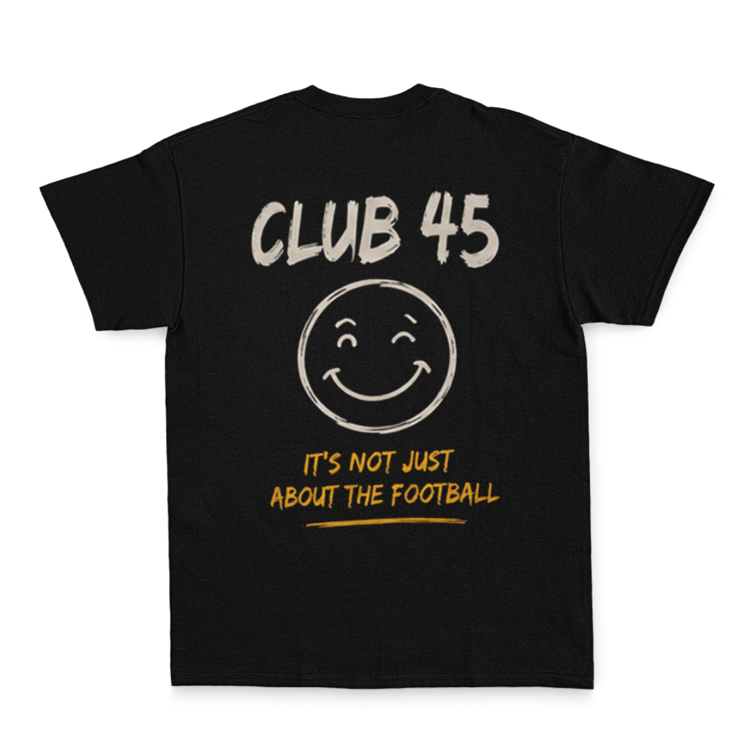 CLUB45 - BLACK COTTON TEE - DESIGN 2 - Image 3