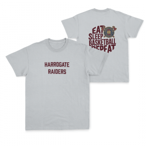 HARROGATE RAIDERS TEE - DESIGN 4 - GREY