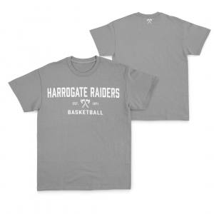 HARROGATE RAIDERS TEE - DESIGN 3- GREY