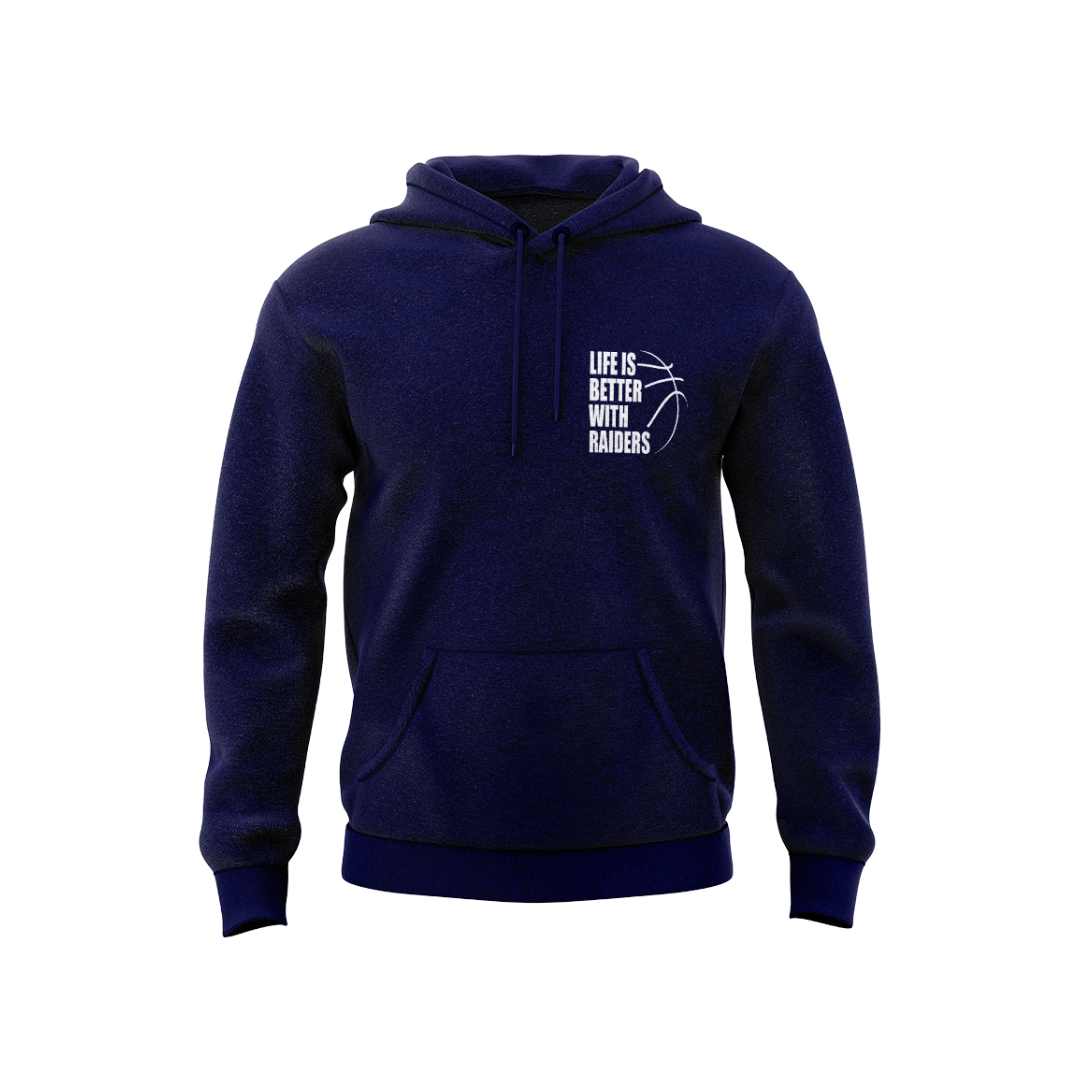 HARROGATE RAIDERS HOODIE - DESIGN 1 - NAVY - Image 2