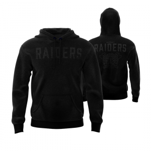 HARROGATE RAIDERS HOODIE - DESIGN 2 - BLACK