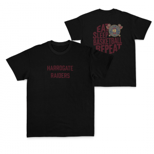 HARROGATE RAIDERS TEE - DESIGN 4 - BLACK