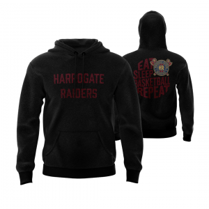 HARROGATE RAIDERS HOODIE - DESIGN 4 - BLACK