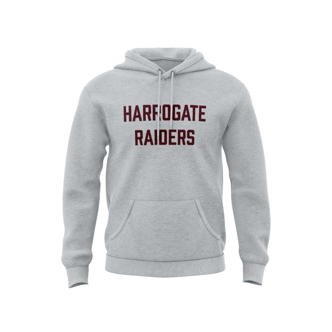 HARROGATE RAIDERS HOODIE - DESIGN 4 - GREY - Image 2