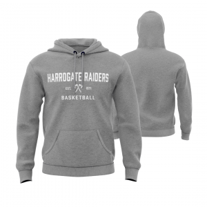 HARROGATE RAIDERS HOODIE - DESIGN 3 - GREY