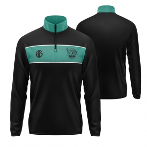 NEWCASTLE SWIFTS - MIDLAYER - BLACK/TEAL