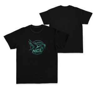 NEWCASTLE SWIFTS - COTTON TEE - DESIGN 1 - BLACK