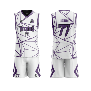 TRENTSIDE TITANS - PLAYING KIT - WHITE/PURPLE - KIDS