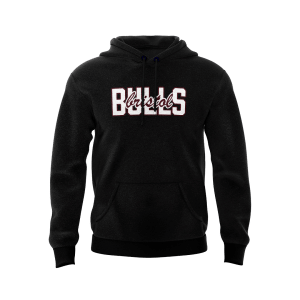 BRISTOL BULLS - SUPPORTERS HOODIE - BLACK - DESIGN 2