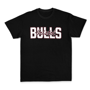 BRISTOL BULLS - SUPPORTERS TEE - BLACK - DESIGN 2