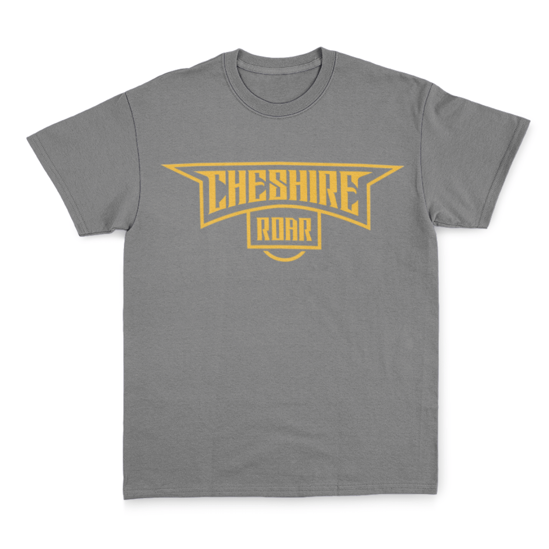 CHESHIRE ROAR - COTTON TEE - GREY - Image 2