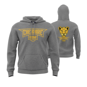 CHESHIRE ROAR - COTTON HOODIE - GREY