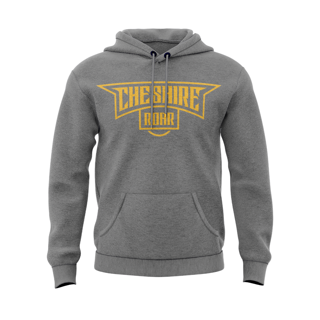 CHESHIRE ROAR - COTTON HOODIE - GREY - Image 2