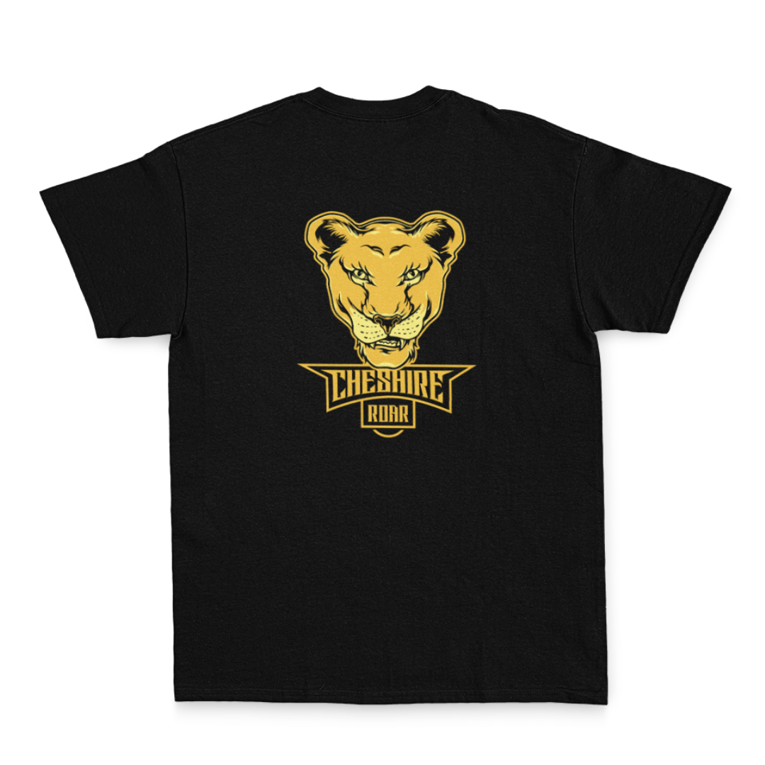CHESHIRE ROAR - COTTON TEE - BLACK - Image 3