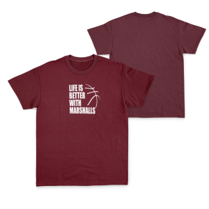 HARROGATE MARSHALLS TEE - DESIGN 1 - MAROON