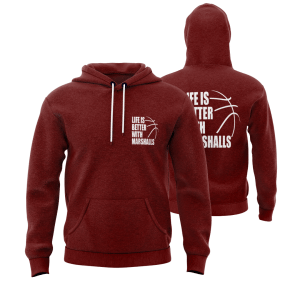 HARROGATE MARSHALLS HOODIE - DESIGN 1 - MAROON