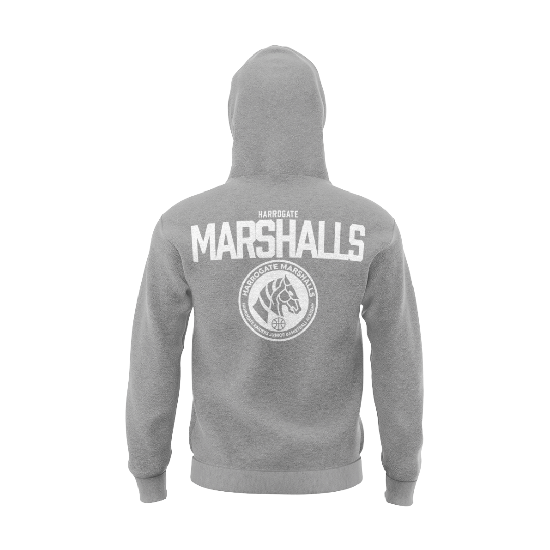 HARROGATE MARSHALLS HOODIE - DESIGN 2 - GREY - Image 3