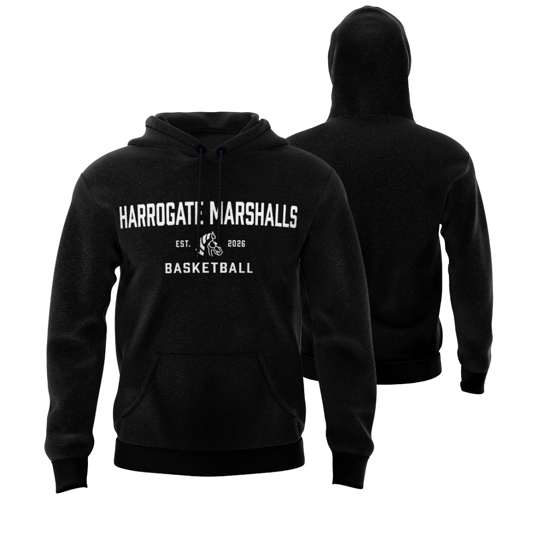 HARROGATE MARSHALLS HOODIE - DESIGN 3 - BLACK