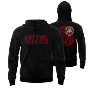 HARROGATE MARSHALLS HOODIE - DESIGN 4 - BLACK