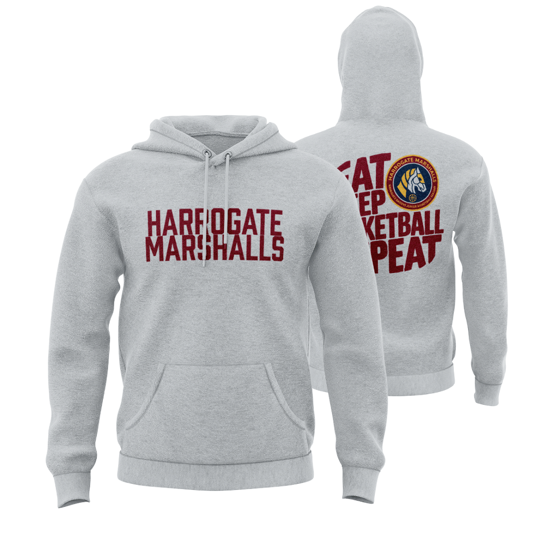 HARROGATE MARSHALLS HOODIE - DESIGN 4 - GREY