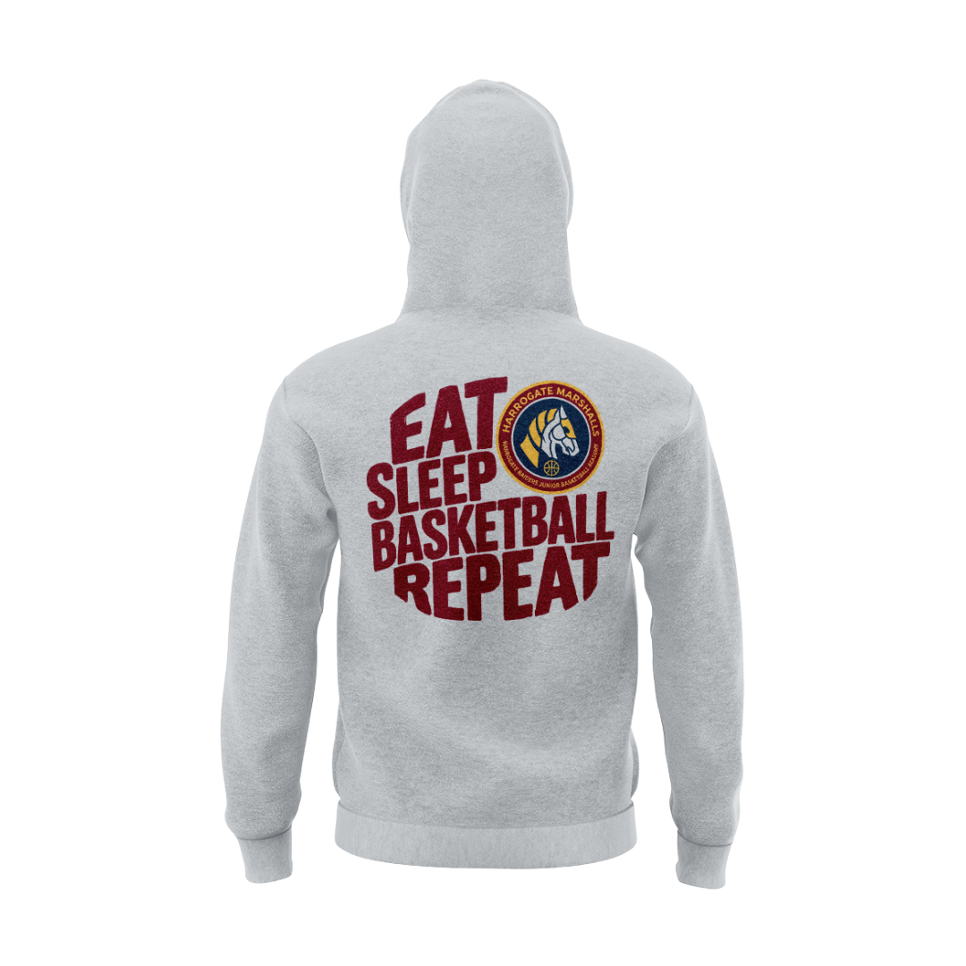 HARROGATE MARSHALLS HOODIE - DESIGN 4 - GREY - Image 3