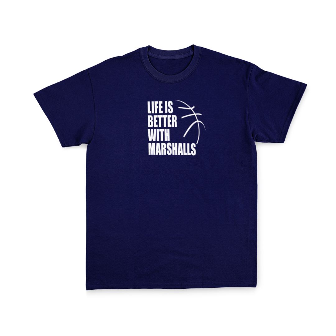 HARROGATE MARSHALLS TEE - DESIGN 1 - NAVY - Image 2